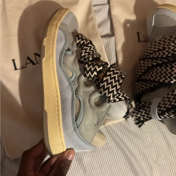 Lanvin Sneakers with Zigzag Laces - Picture 2 of 7